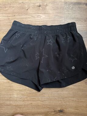 GAP Fit Black Star-Print Athletic Womens Shorts size small